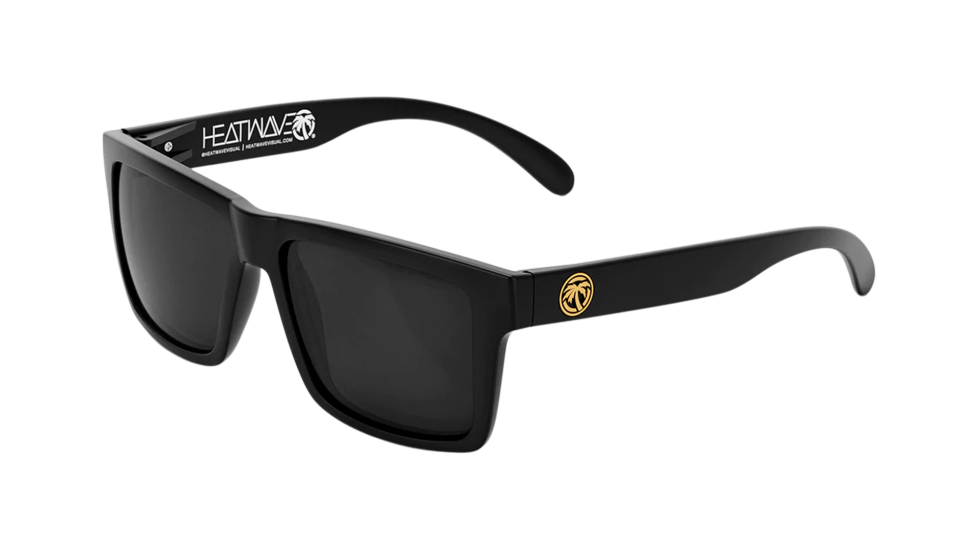 Heat Wave Vise XL Black sunglasses (quarter view)