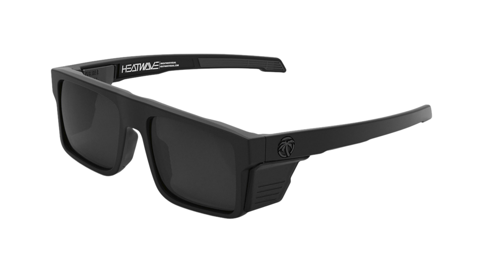 Heat Wave Performance Rayth Z87+ Black w/ Black Side Shields  sunglasses (quarter view)